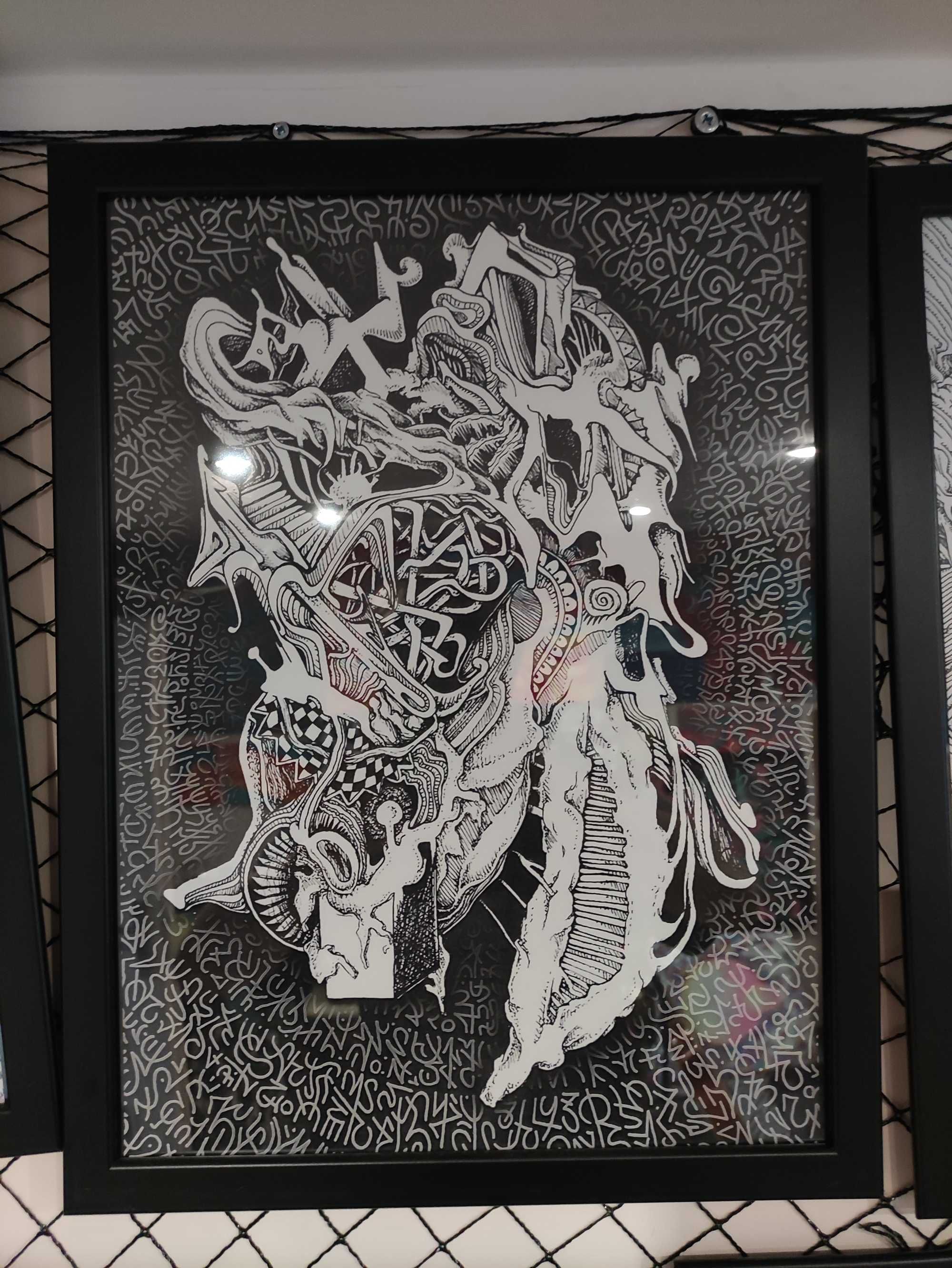 Obraz "PĘKAĆ" 40x30 Abstrakcja Surrealizm  limitowana kolekcja grafik