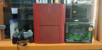 PS3 Super Slim Red 500gb UNIKAT Sklep Wysyłka Prezent 2xPad