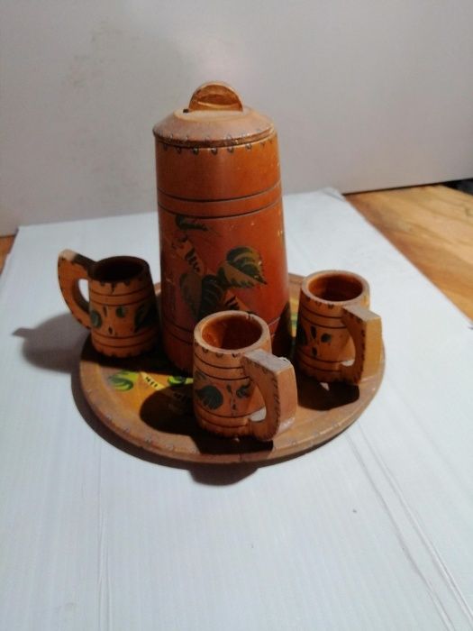 Chávena em madeira | Antiguidade | País: URSS