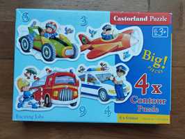 Castorland puzzle Exciting jobs 3, 4 ,6, 9- elementów