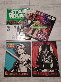 Zestaw Star Wars, Rocznik_tom1, 5 książek - niekompletne naklejki