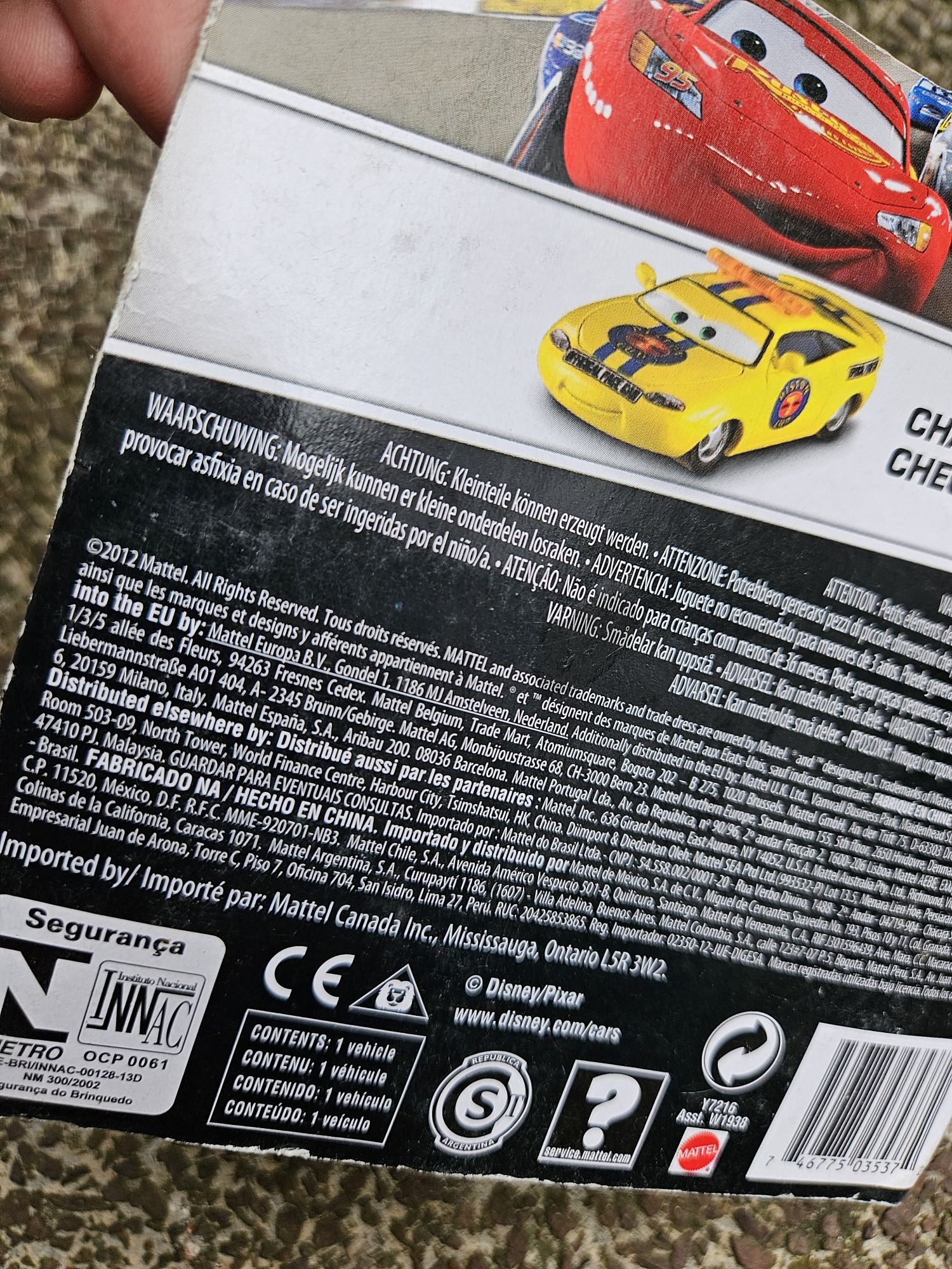 Charlie Checker Mattel Cars Auta Disney Pixar nowe metalowe
Firma Matt