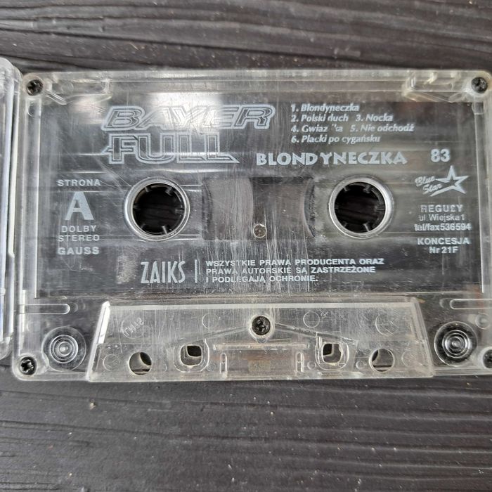 Baayer Full Blondyneczka debiutancka kaseta magnetofonowa