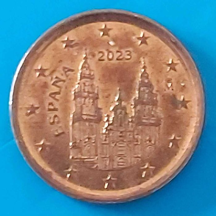 1 Cêntimo de 2023 de Espanha, Santiago Compostela