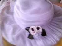 Chapéu de noiva branco
