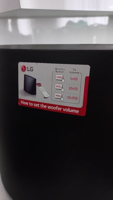 Subwoofer novo LG