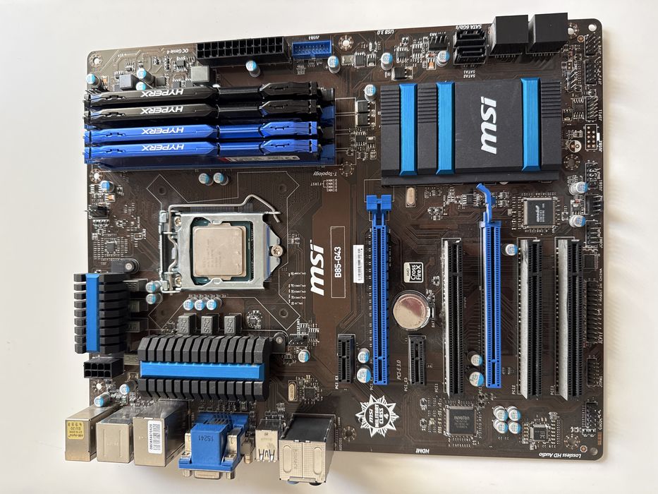 Płyta główna MSI B85-G43 + 16 gb RAM DDR3 + I5 4460 3,2 GHz