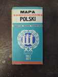Mapa samochodowa Polski Towarzystwo Trzeźwości Transportowców 1977