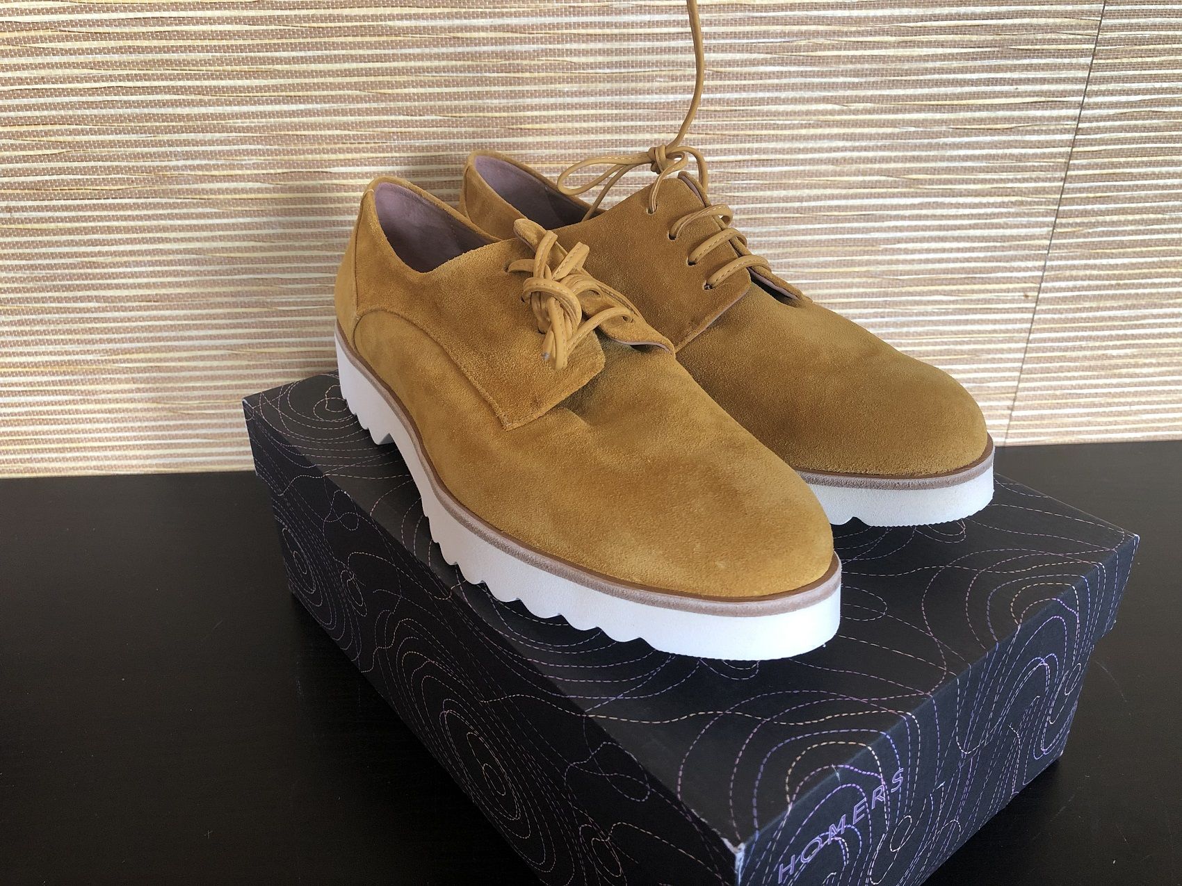 Buty Homers Crosta Mineral Półbuty sznurowane r.41 26cm Nowe Skóra