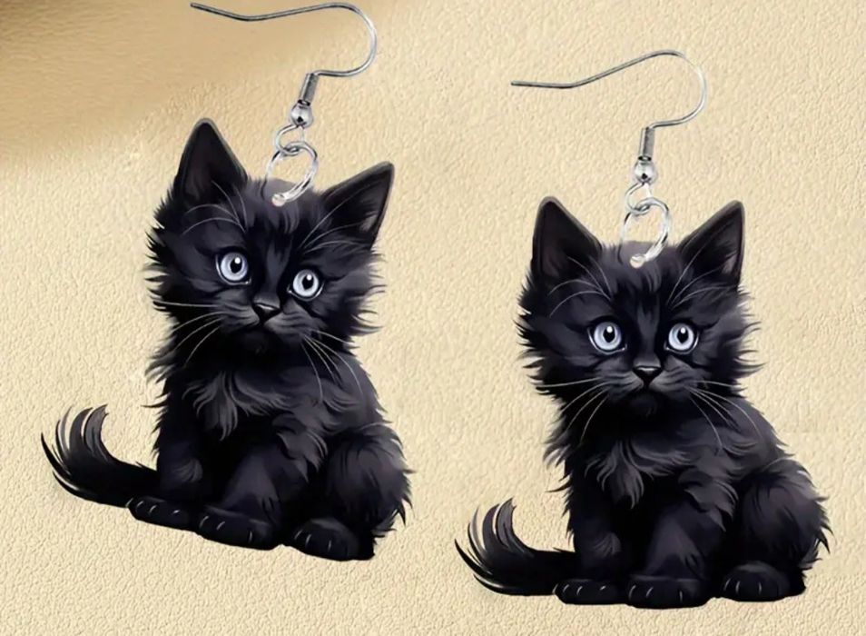 Dwustronne kolczyki z akrylu