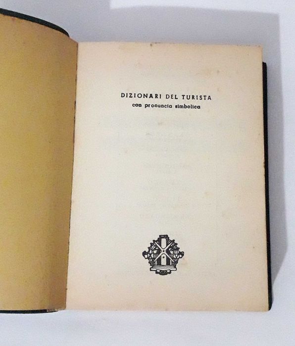 Dicionário antigo de bolso Italiano-Português-Italiano