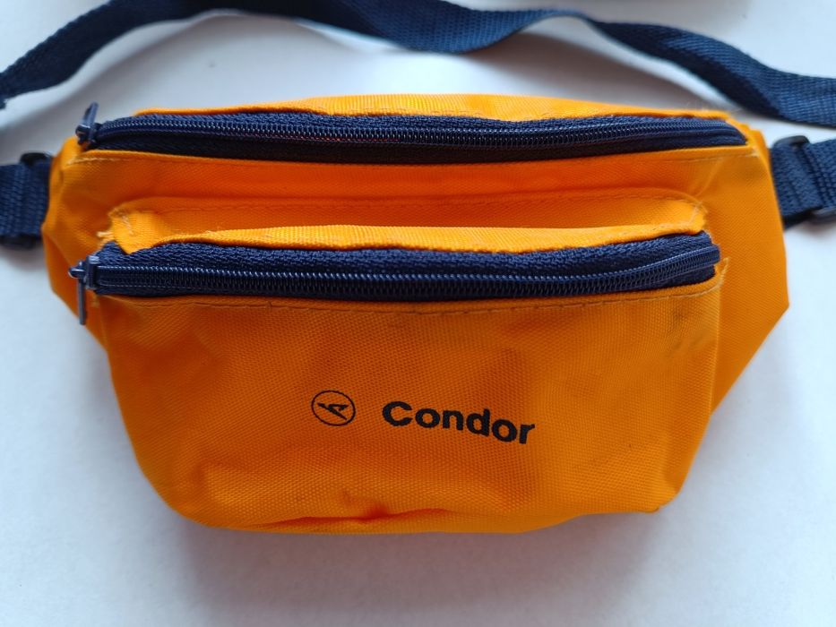 mała reklamowa torebka na pas nerka linie lotnicze Condor