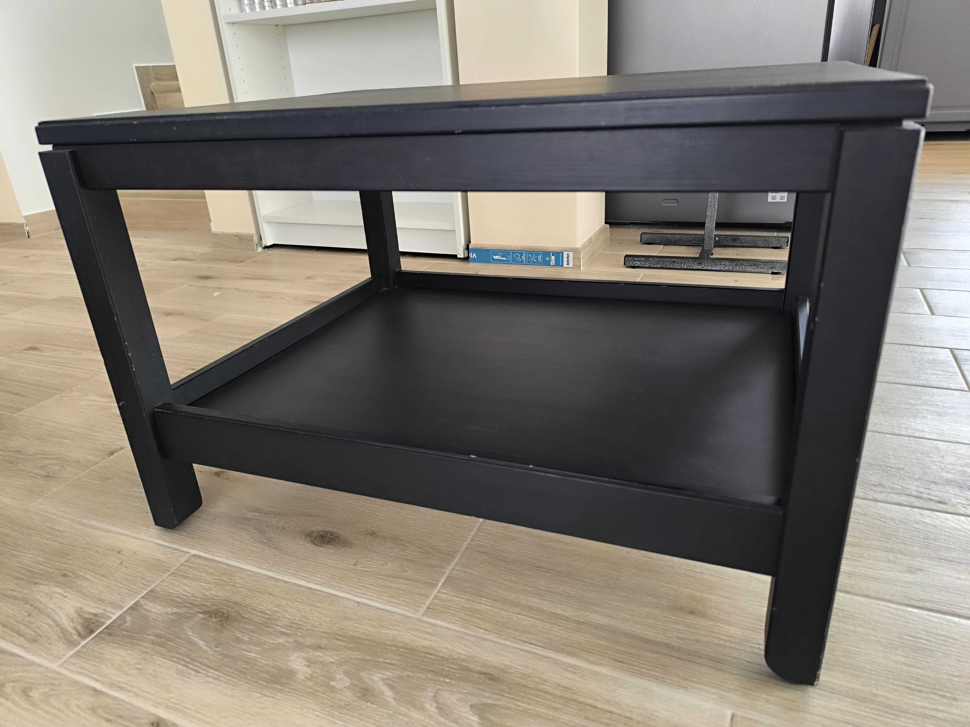 Stolik kawowy Ikea havsta czarny/ciemny brąz