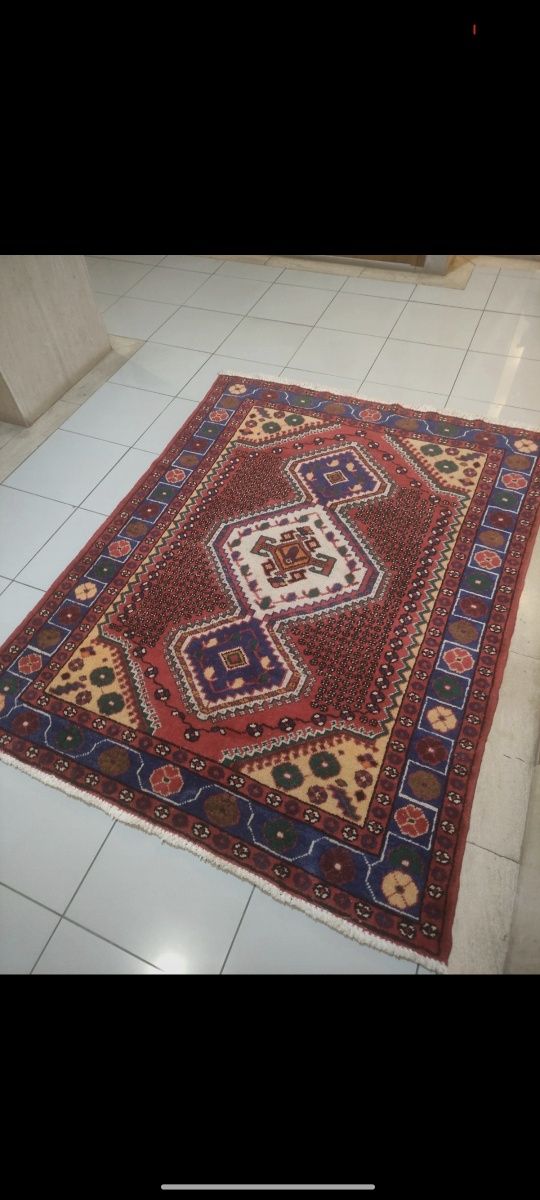 Tapete Carpete Oriental Persa Hamadan Lã 200x135