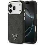 Etui Guess 4G Triangle Logo MagSafe na iPhone 17 Pro - czarne