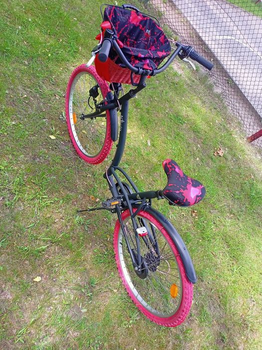 NOWY damski rower miejski B-TWIN ELOPS 3, koła 26", rama 18", 2w1.