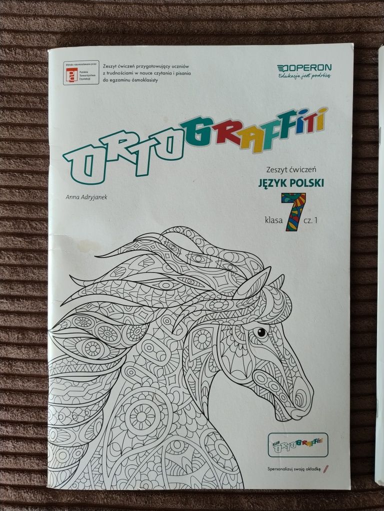 Ortograffiti klasa 7 - matematyka i język polski