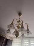 Wisząca lampa pięcioramienna