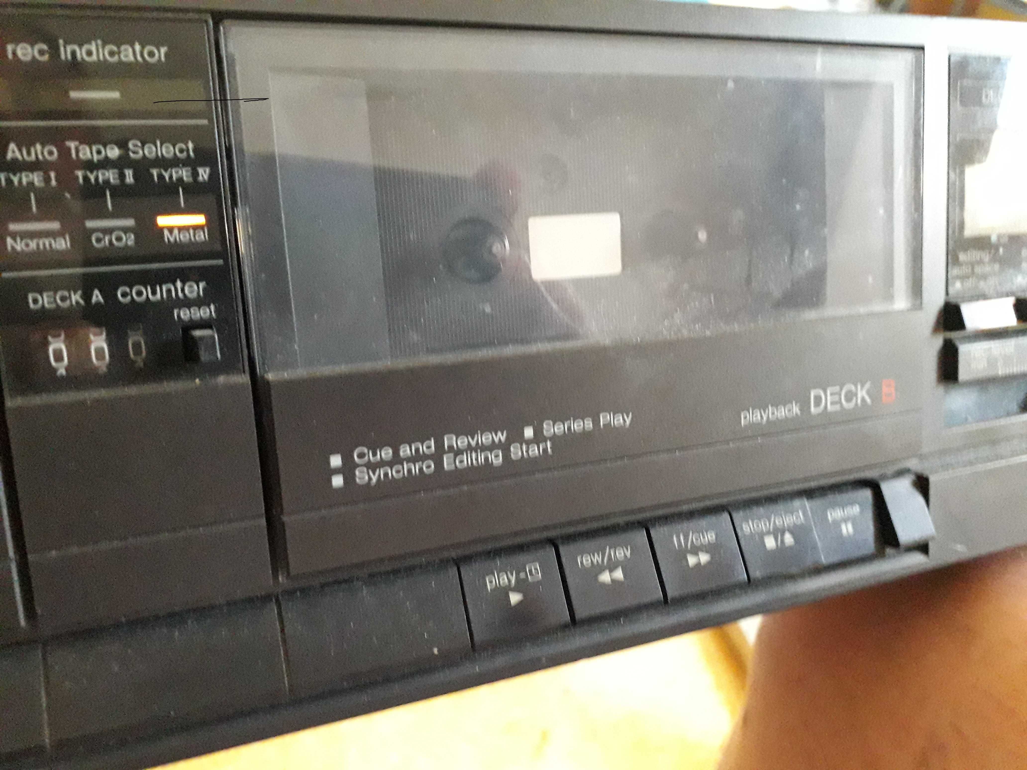 TECHNICS  Duplo Deck Cassete década de 80ª mod. RS-T 11 feito no Japão