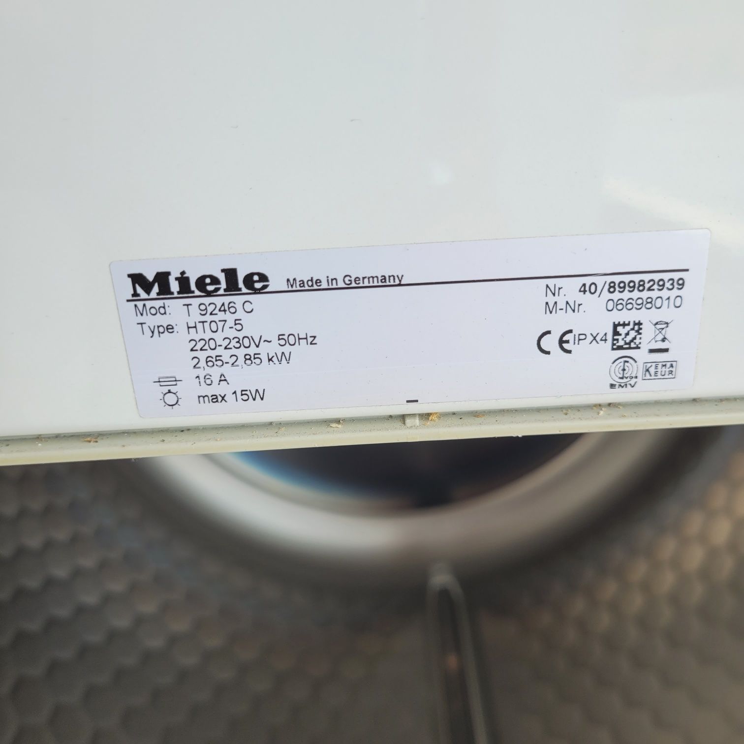 Suszarka Miele T9246c