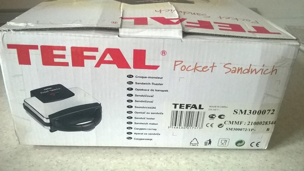 Бутербродница Tefal SM300072 новая!!!