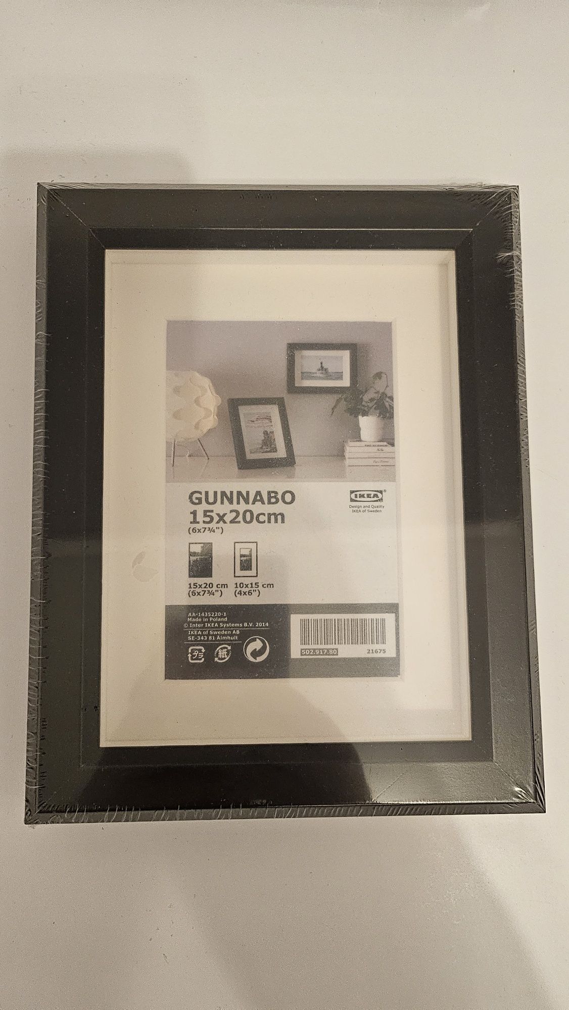 Ramki na zdjęcia Gunnabo IKEA czarne 3 sztuki