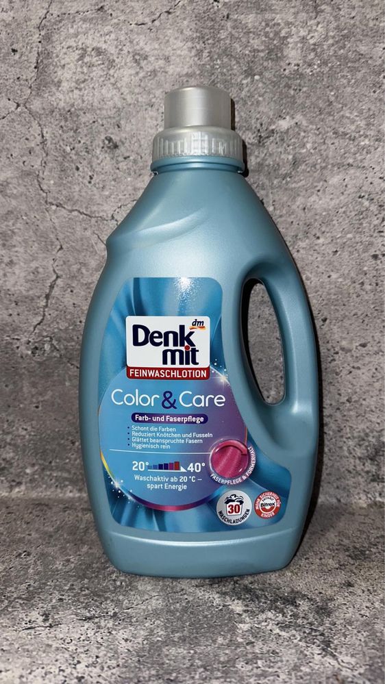 Гель для прання делікатних кольорових  речей Denkmit Color & Care