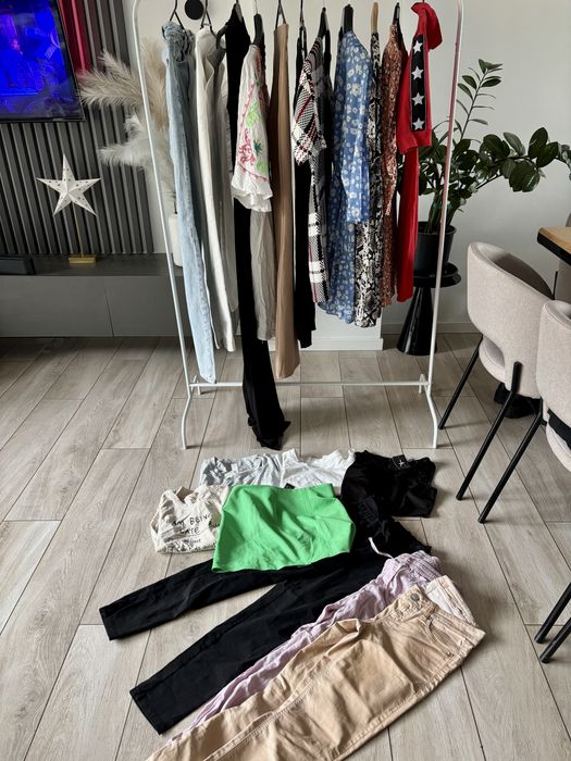 Mega paka ubran damskich zestaw 19 rzeczy sukienki zara locci hm S