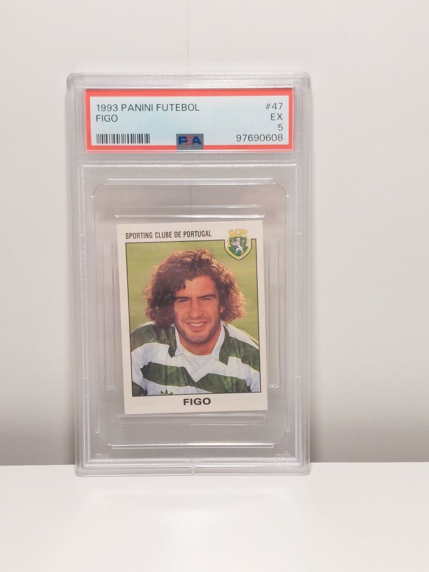 Luís Figo 1993 Panini Futebol PSA 5 - Muito Raro