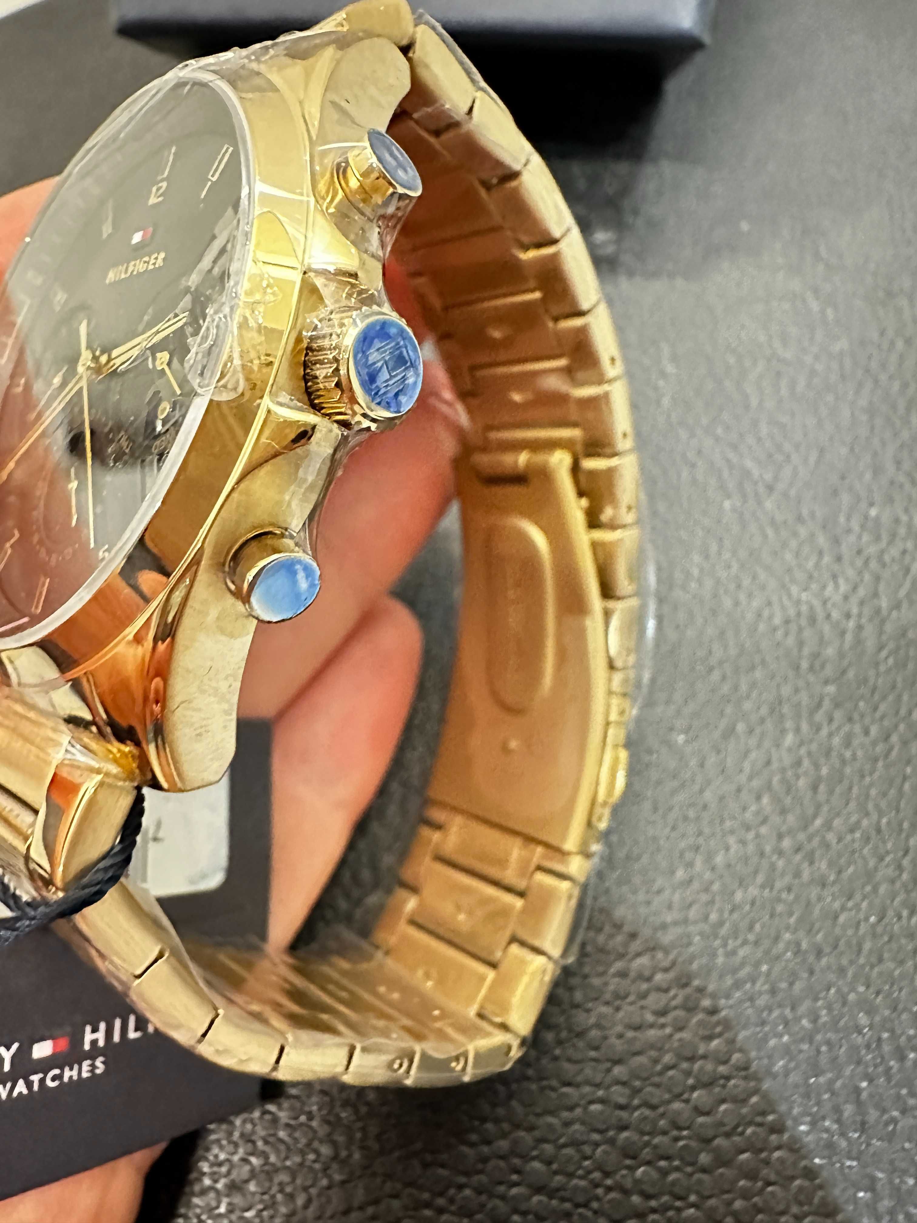 Nowy! Złoty zegarek męski Tommy Hilfiger