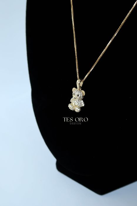 Złota Zawieszka Miś | Próba Złota 585