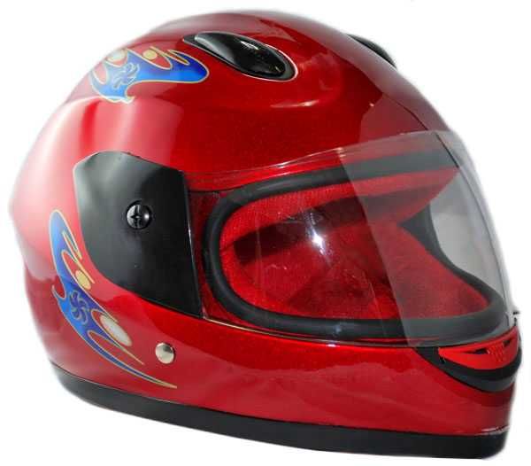 Kask dziecięcy na rower skuter motor rower czerwony czarny lub niebies