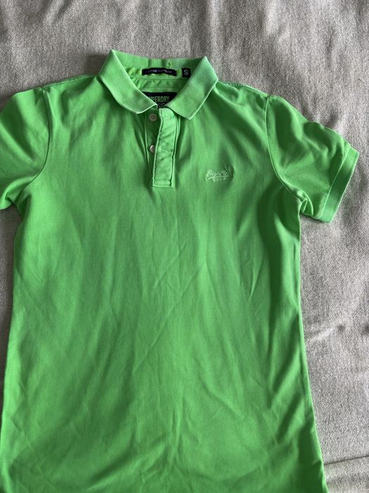 Zielona kosxulka polo superdry uniwersalna bawelniana