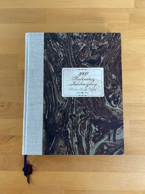 Jubileuszowy kalendarz książkowy Poczty Polskiej na 2008 rok