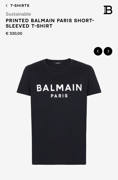 T-shirt Balmain męski nowy Oryginalny M