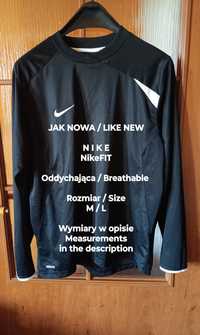 NIKE  Męska oddychająca bluza sportowa z długim rękawem, Rozmiar M/L