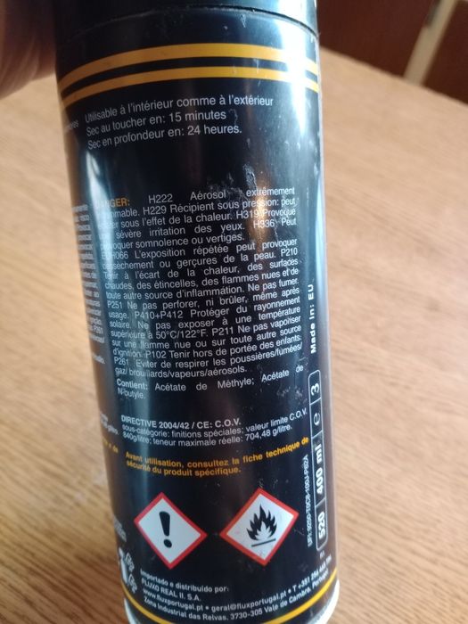 Tinta preto brilhante