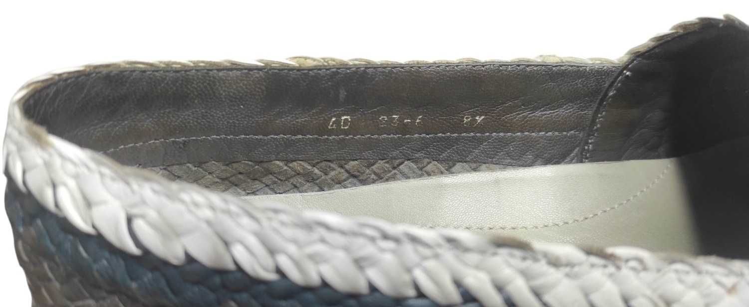 Оригінальні чоловічі шкіряні еспадрильї PRADA. Розмір 41 (EU)