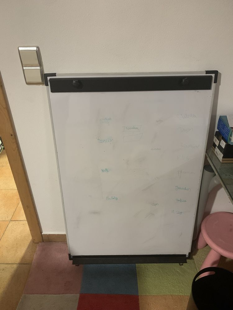 Quadro branco para explicações ou reunioes