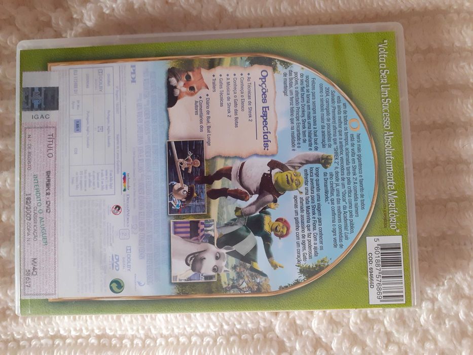 Dvd Sherek 2 original