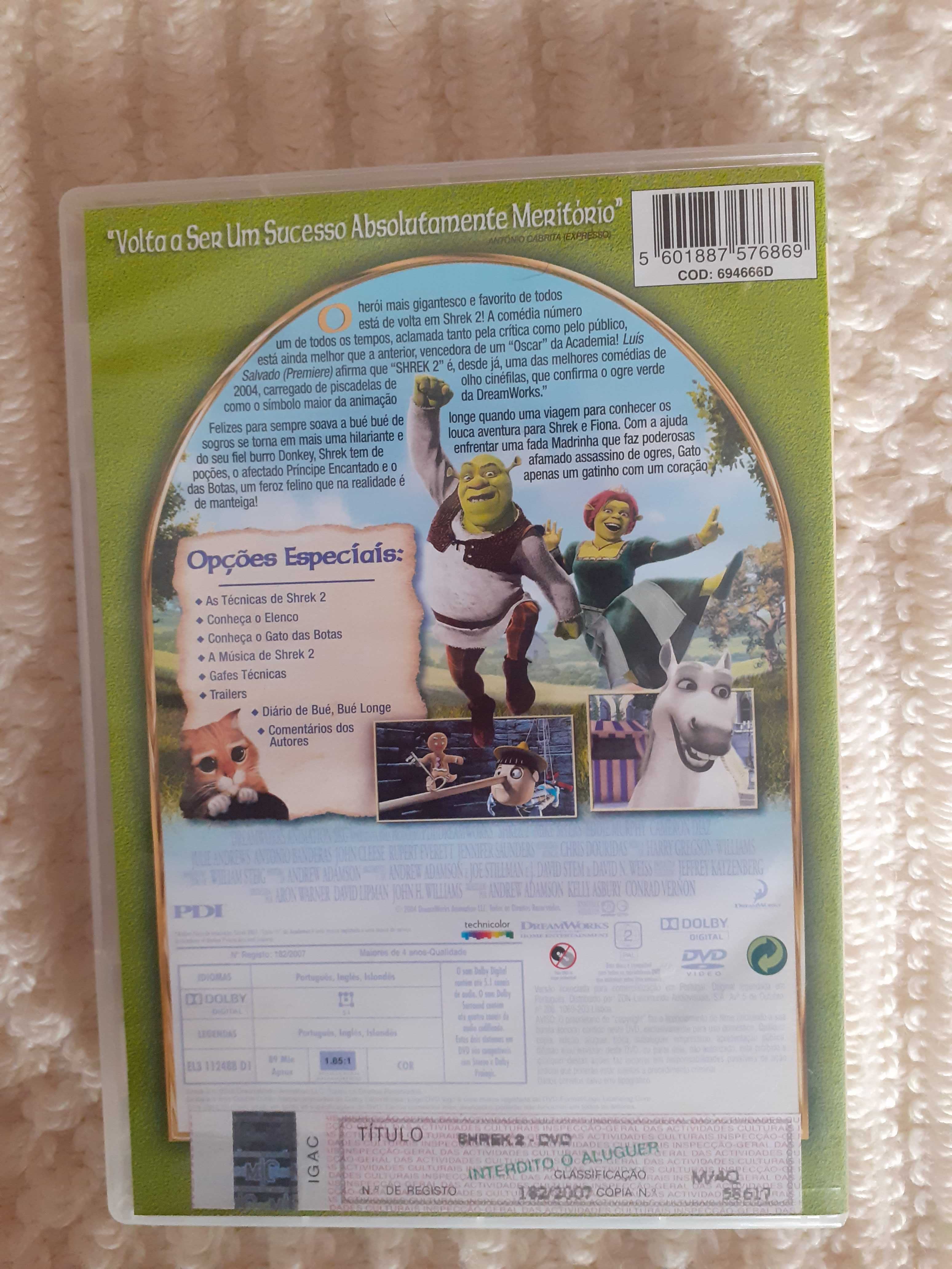 Dvd Sherek 2 original