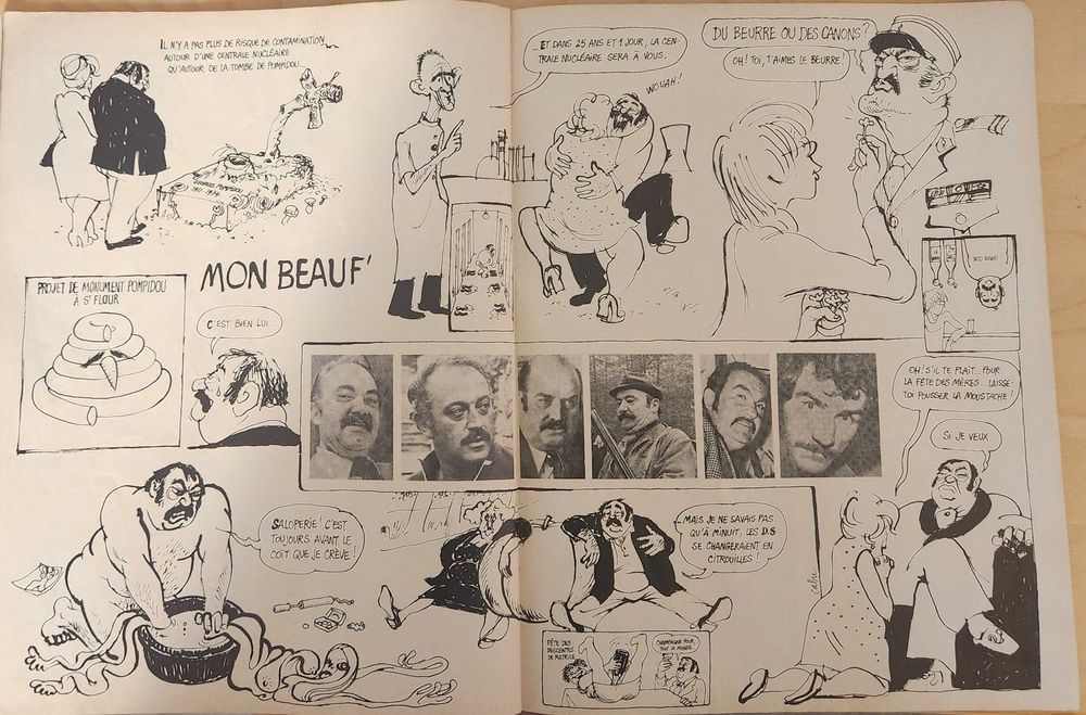 Hara Kiri: Journal Bête et Méchant nº 165 [Junho 1975] Gebé Reiser