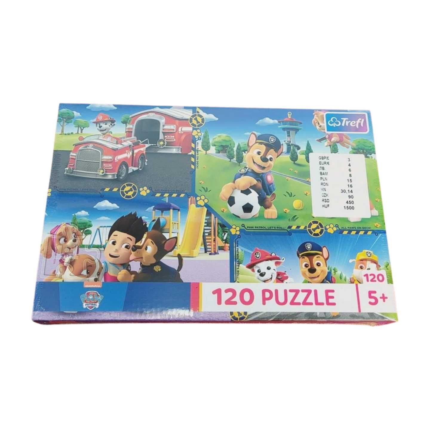 Puzzle dla dzieci Psi Patrol 120 elementów 4 obrazki nowe