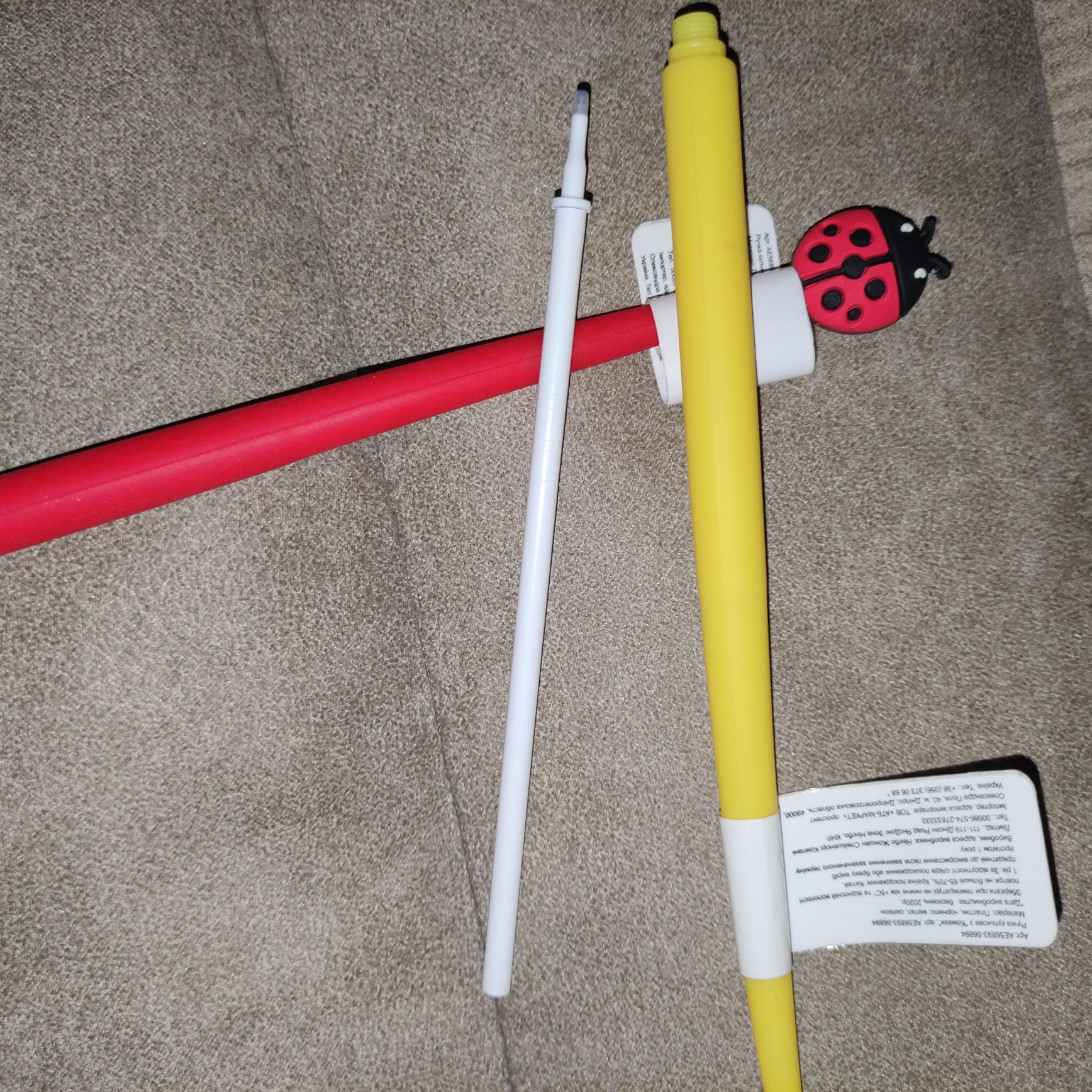 Ручки детские шариковые с декором