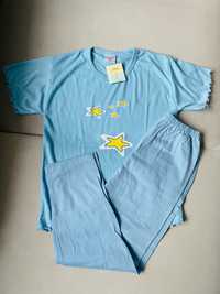 Piżama dziewczęca 122, niebieska, długie spodnie
