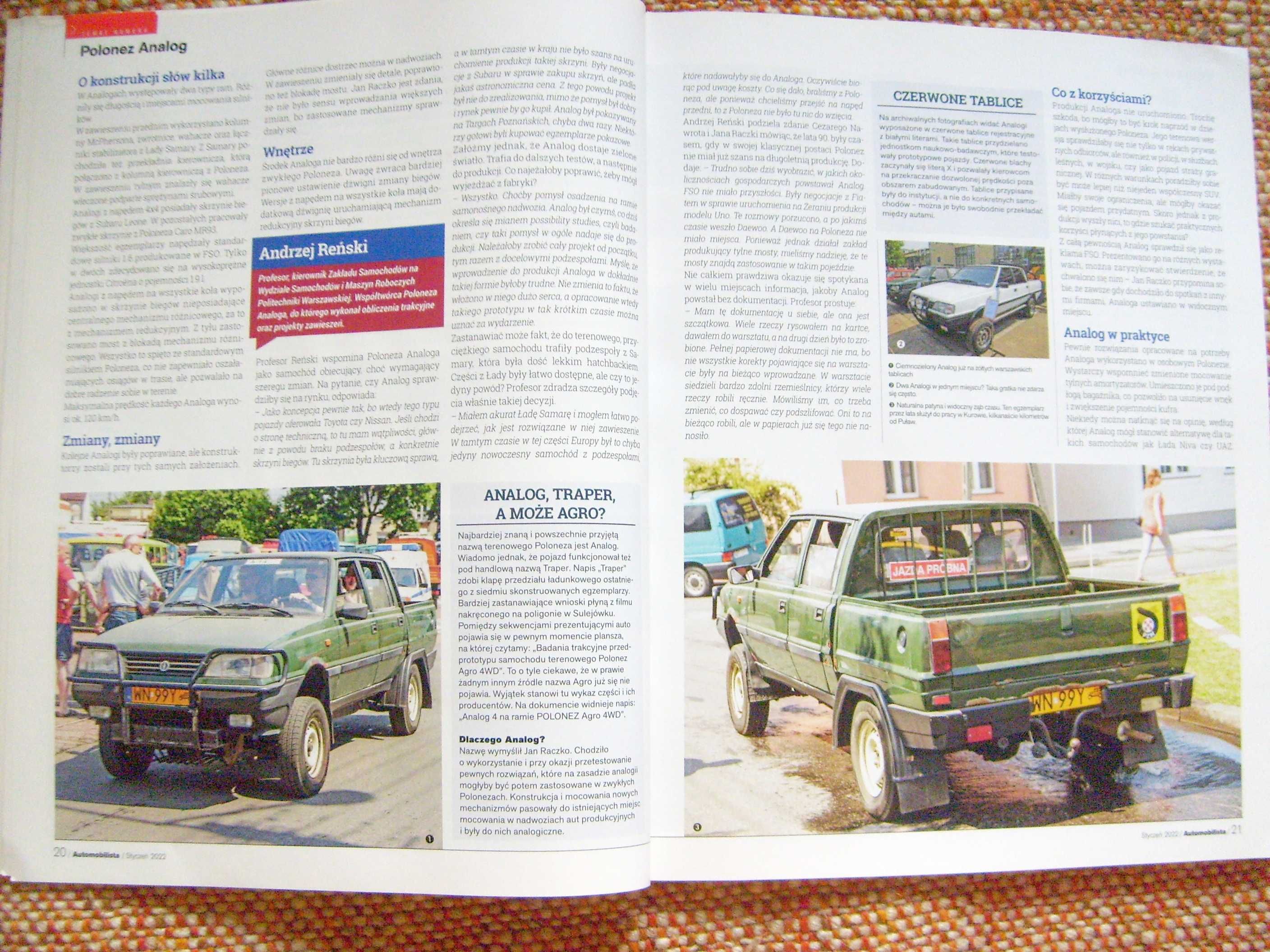 FSO POLONEZ ANALOG "Automobilista" / prospekty - wyprzedaż RABATY 10%