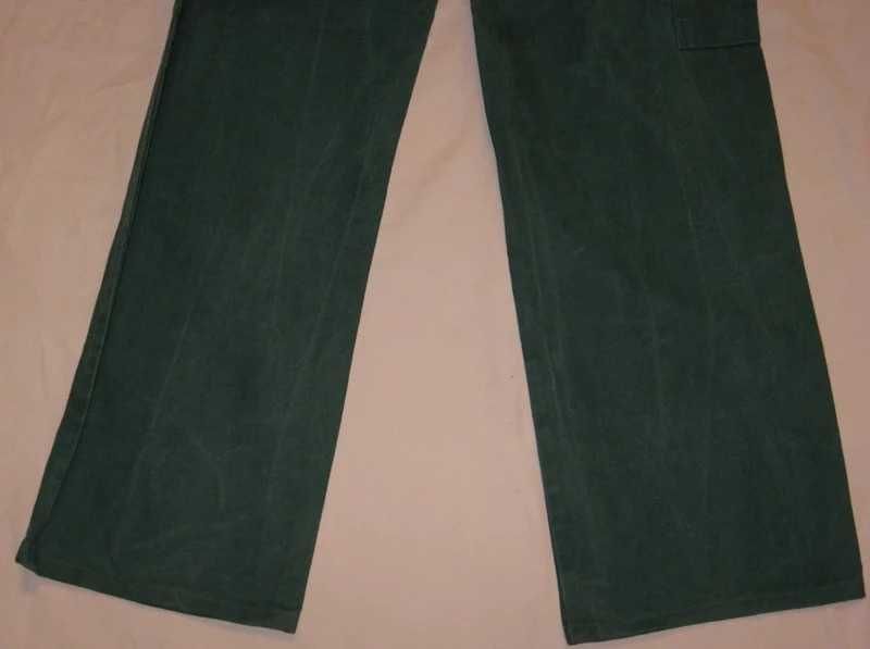 Spodnie robocze Fristads kieszenie 44 zielone małe XS S pas 70-74cm