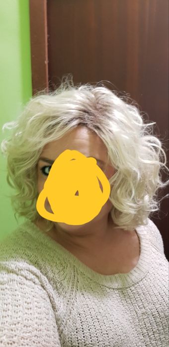 Peruka Blond z Odrostem Pasemka Termiczne-Future