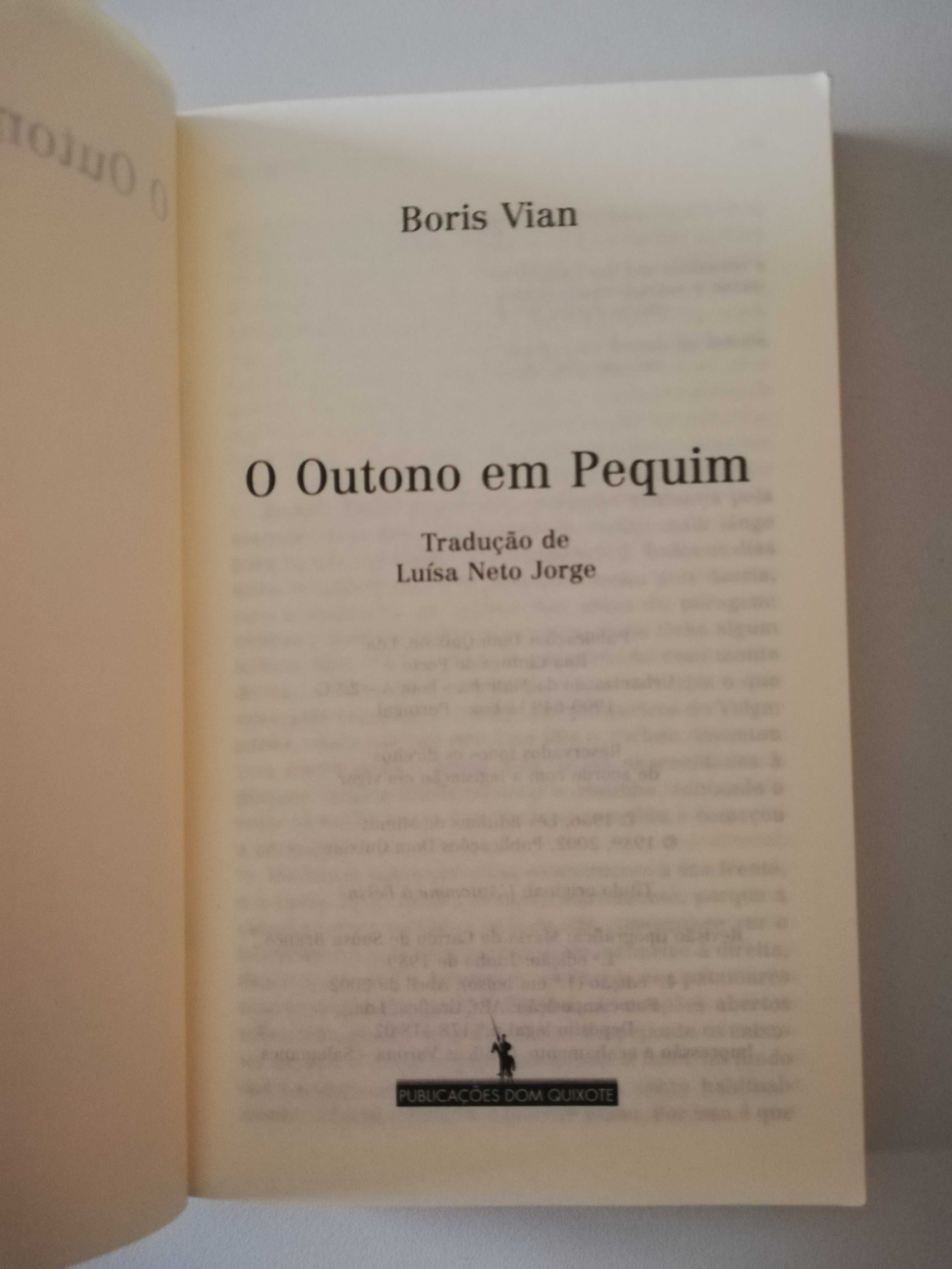 O Outono em Pequim - Boris Vian