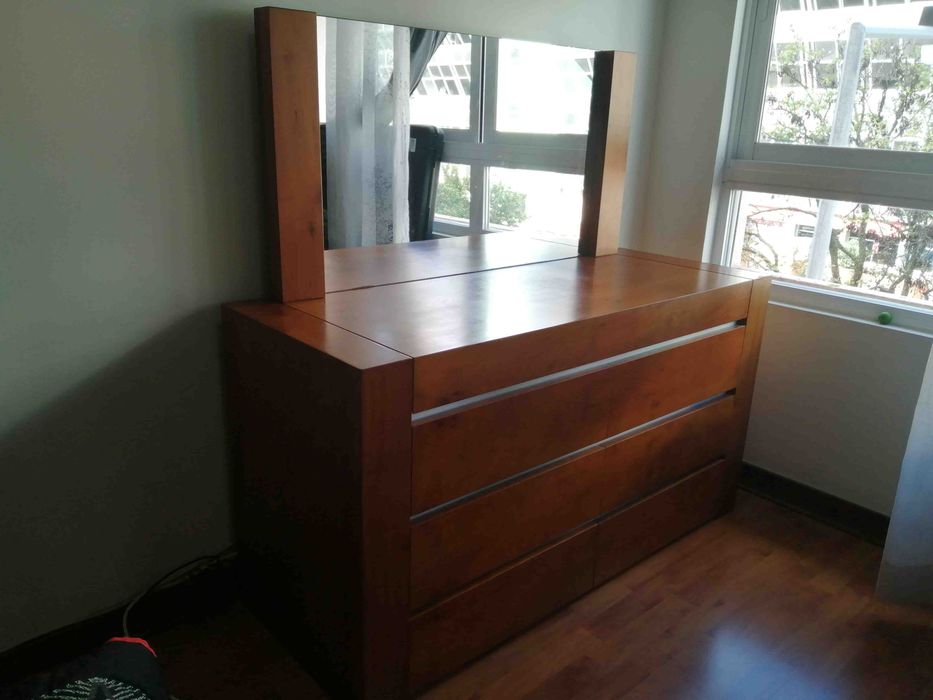 Cómoda 6 gavetas com espelho